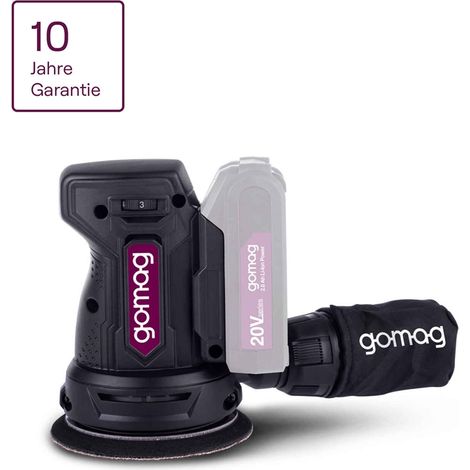 Gomag Akku-Exzenterschleifer GO-EXS125 20V Schleifgerät Schleifteller 125mm (1/5)