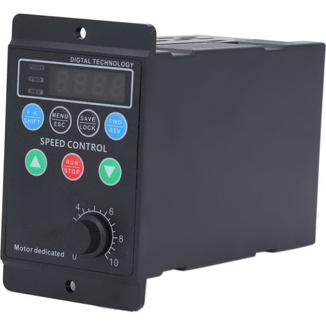 Convertisseur d'inverseur de contrôle de vitesse de moteur triphasé à entraînement à fréquence variable 1PH 176-264V entrée 400W 2A 3PH 0-220V sortie 0.1-400HZ (1/5)