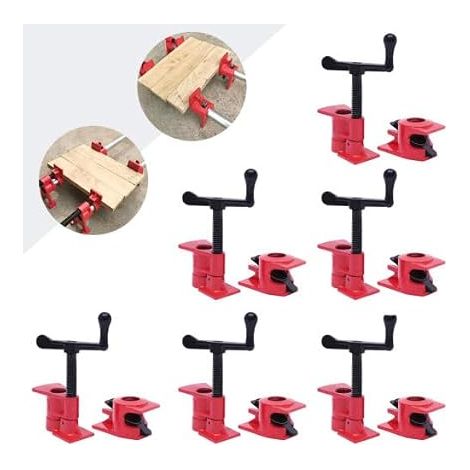 Lot de 6 colliers de serrage pour tube de 3/4", ensemble de colliers à vis de tuyau, pinces en métal en fer, pince à vis, pince de bar, kit d'outils à main DIY pour tuyau, tube, câble, narguilé (1/5)