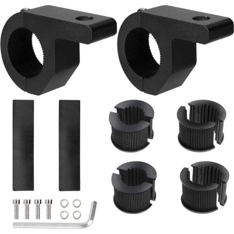 Support de Montage de Lumière Travail 19-32mm Universelle Pince de Tube de Barre Fixation pour Tout-terrain Voiture Camion Moto 2 Pièces (1/5)