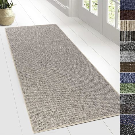 Tapis pour espaces de vie Alto, bouclé plat, Gris, 80 x 600 (1/5)