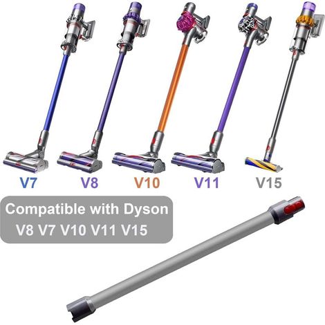 Tube Extension Rechange pour Dyson v11 V15 V10 V8 V7 Aspirateur, Tube Rallonge Accessoire est 72CM, Gris Baguette Extensible (1/5)