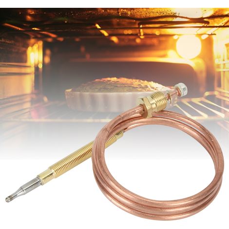 Kit de réparation de thermocouple (ensemble de 5 pièces) pour fours, appareils de chauffage et dispositifs de protection sonde de capteur de température 600 mm. (1/5)