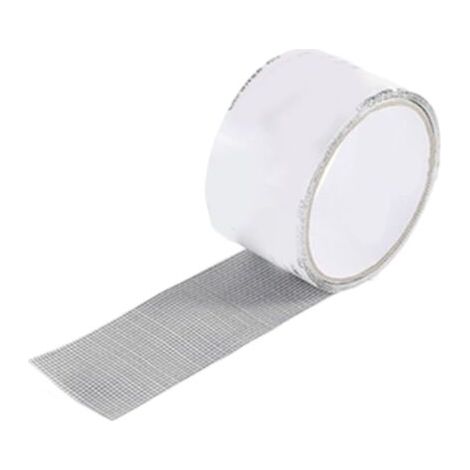 Kit de réparation d'écran pour porte moustiquaire - En fibre de verre - Trous de réparation pour moustiquaires, portes, rideaux - Gris (1/4)