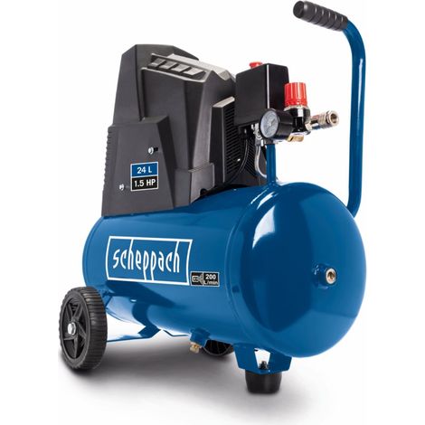 Kompressor HC30ox Scheppach - 8bar 24L Kessel 200l/min 1,5PS ölfrei & wartungsarm
