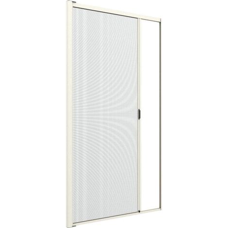 Zanzariera orizzontale verticale professionale con struttura in alluminio 160x250 cm - Avorio (1/4)