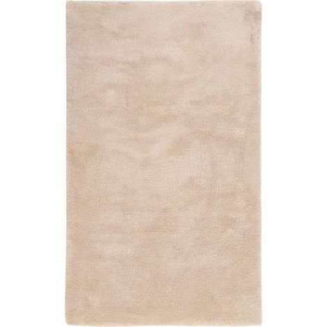 Tapis de bain beige doux antidérapant antibactérien - 60 x 40 cm (1/5)