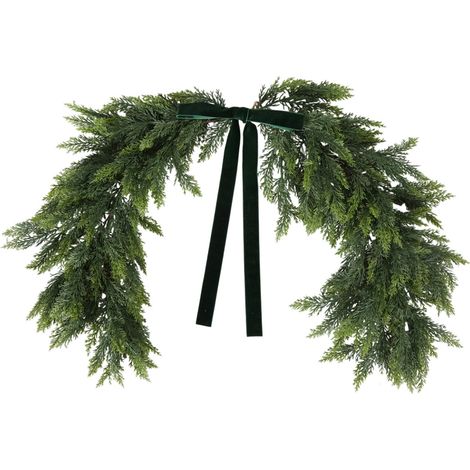 Guirlande Miroir Noël - Guirlande Artificielle Pin de Norfok - Décoration Intérieure Extérieure pour Miroir Porte Cheminée Boîte aux Lettres - 80 cm - 1 pièce (1/5)