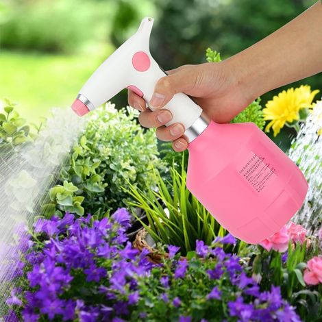 Wiederaufladbarer elektrischer Sprüher mit USB-Anschluss zum Bewässern von blühenden Pflanzen (rosa) (1/5)