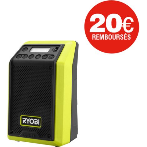 Radio bluetooth RYOBI 18V One+ - AM/FM - sans batterie ni chargeur - RRDAB18-0 (1/4)