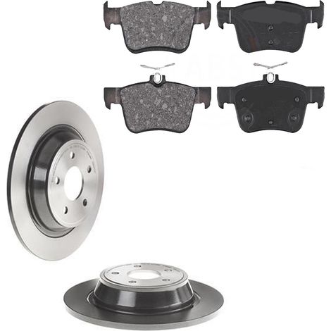 KIT FRENI POSTERIORI compatibile con FORD MONDEO V 2 VOLUMI/CODA SPIOVENTE, TRE VOLUMI, TURNIER (CE,CD,CF) - DISCHI + PASTIGLIE OEM: FDB4798 / 18392 , 18482 /SOSTITUZIONE DIRETTA/BASSA POLVERE/SILENZI (1/5)