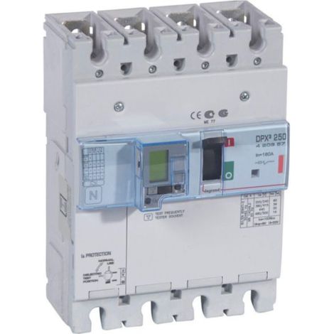 Interruttore differenziale elettronico DPX³250 potere di interruzione 36kA 400V - 4P - 160A - LEG420357