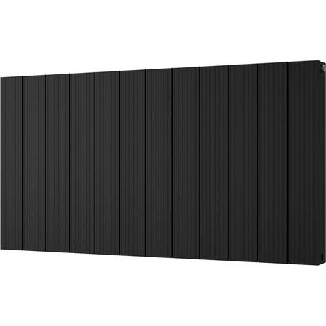 Thetford - Black Horizontal Radiator Double Panel H600mm x W1124mm Grooved