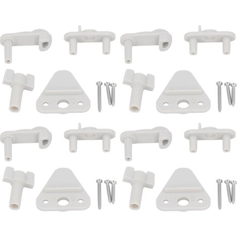 4 loquets de porte pour bateau ponton, cadre carré en ABS, loquets de rechange pour porte de bateau ponton,pour gauche et droite, 1 à 1,25 po
