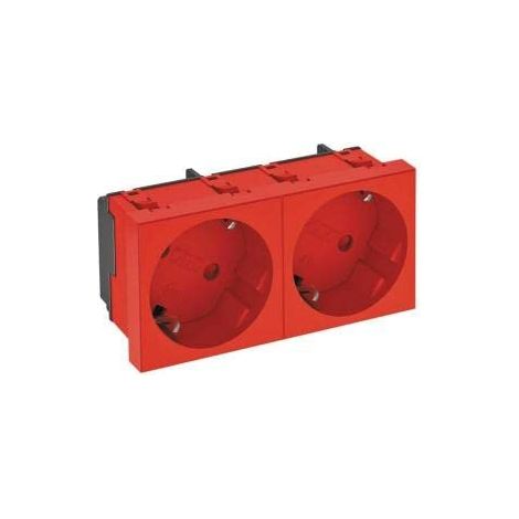 OBO BETTERMANN STD-D3S SRO2 STECKDOSE 33°, 2-FACH, SCHUTZKONTAKT (6120109)