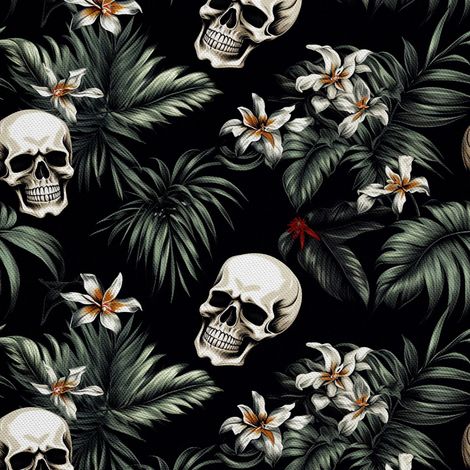 Tela decorativa para exteriores Oxford - Motivo de calavera I DX4263 (1/5)