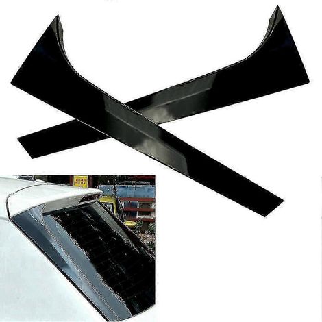 Aileron de lunette arrière et garniture latérale pour Skoda Kodiaq (2016-2020), noir brillant, ABS (1/5)