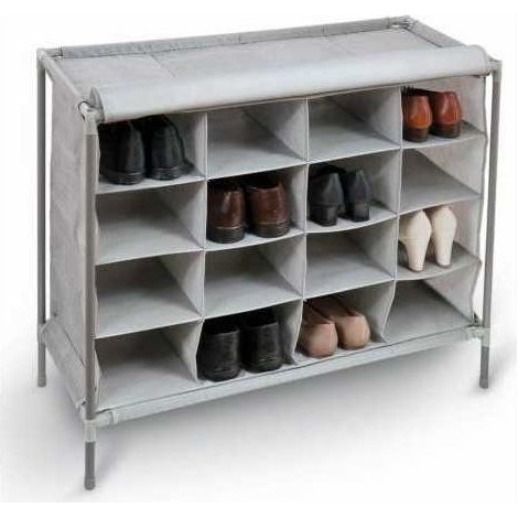 Zapatero JOBGAR 16 compartimentos funda tela. gris.905095
