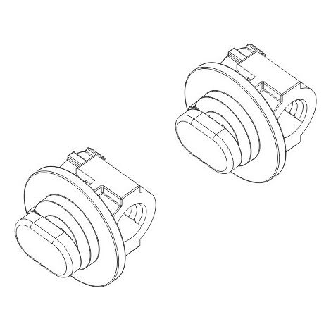 Fixation pour réservoir (sur bâti) et fixation contre-plaque version 2016 - Cesame CE70 / CE71 - Regiplast