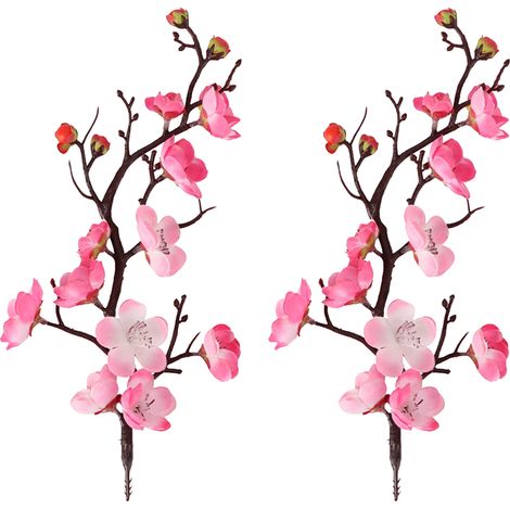 Branches de Fleur de Prunier à Tige Lue en Fausses Fleurs Artificielles pour la Décoration de Table de Mariage à la Maison Décor de Fête de Bureau (X) (1/5)