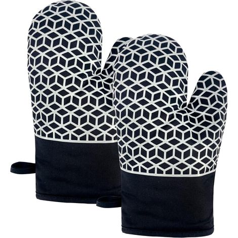 Gants de Four, Gants de Cuisine Silicone Résistants à la Chaleur 550 ℉, Antidérapant Maniques Cuisine Silicone Maniques pour Cuisine, Gant Cuisine Four pour Cuisine, Pâtisserie, Barbecue. (1/5)