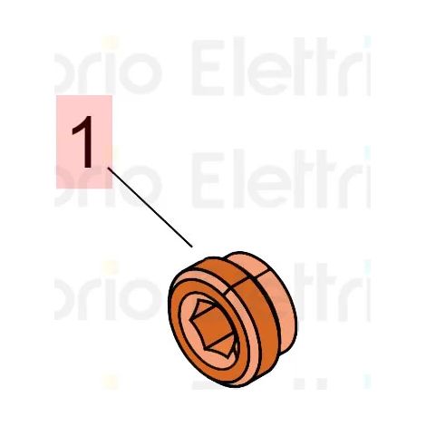 faac pièce détachée bague de retenue pour valves en laiton 7049005 (1/3)