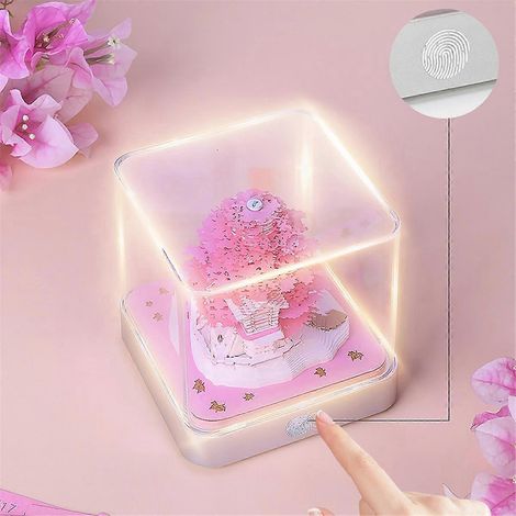 3D-Tischkalender – Dekorativer, abnehmbarer Papierkalender, Rosa (1/5)