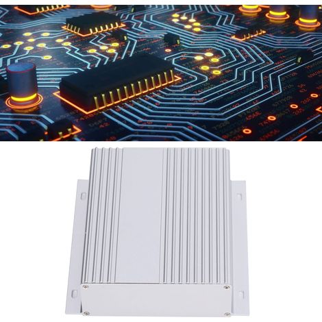 Boîtier en aluminium argenté sablé (41 x 147 x 150 mm) carte de circuit imprimé et contrôleur en aluminium boîtier en aluminium. (1/5)