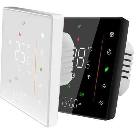 Thermostat sans fil Thermostat intelligent pour combi-thermostat d'économie d'énergie d'énergie prend en charge la commande tactile et la télécommande thermostat wifi programmable avec LED pour la ma (1/5)