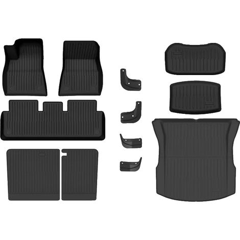 Alfombrillas para suelo, protección para todas las estaciones, diseño de 3 capas, 12 unidades. (1/2)