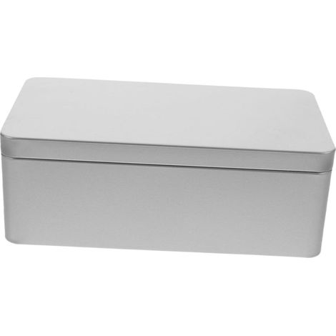 Boîte De Thé En Métal Avec Couvercle Amovible Boîte Rectangulaire Pour Feuilles De Thé Métallique Alimentaire Pour Rangement En Cuisine 9.25 X 4.33 X 2.56 Pouces (1/5)