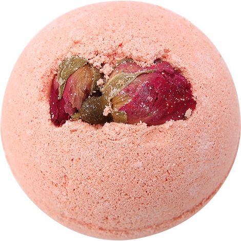 Bombe de bain à l'huile essentielle rose séchée, aromathérapie hydratante spa, fleur rose. (1/5)