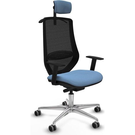 Piqueras y Crespo Silla de oficina moderna azul cielo
