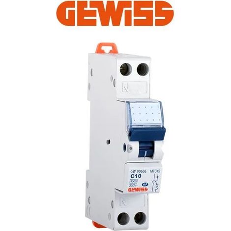 Leistungsschalter Gewiss mtc45 10 A 1P N 230 V