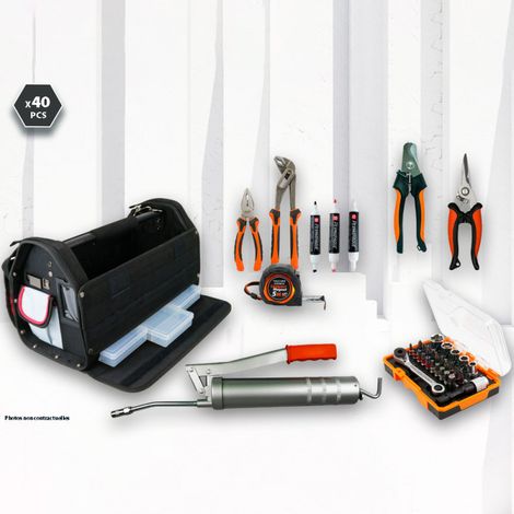 Kit maintenance (coupe câble, pinces...) 40 pièces (1/5)