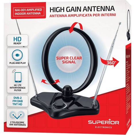 1PZ ANTENNA AMPLIFICATA PER INTERNI