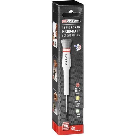Set of 6 FACOM Precision Screwdrivers - MT.J6PG