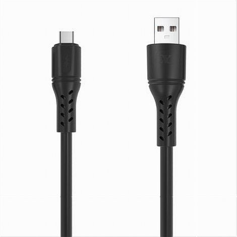 Trade Shop - USB/TYPE-C-KABEL 1.5MT 5A SUPERCHARGE HAIRING RESISTENT DATA SMARTPHONE F-TC047 -