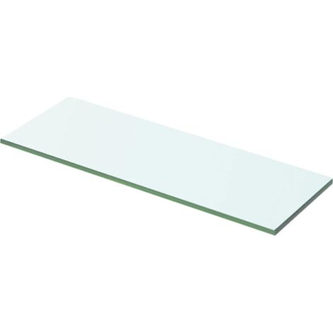 vidaXL Panneau pour étagère Verre transparent 50 x 12 cm