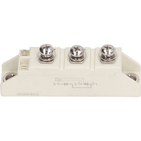 Module Thyristor 3 Bornes Redresseur Semi-Contrôlé Diode Silicium 1600V 57A Blanc (1/5)