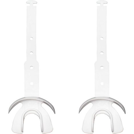 Protège-dents de football américain à double protection labiale, lot de 2, équipement sportif absorbant les chocs pour adultes pratiquant des sports de contact, blanc