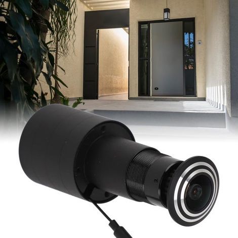 Caméra de sonnette HD 1080P, caméra de sonnette grand angle, caméra USB WiFi HD avec télécommande, carte mémoire 32 Go incluse. (1/5)