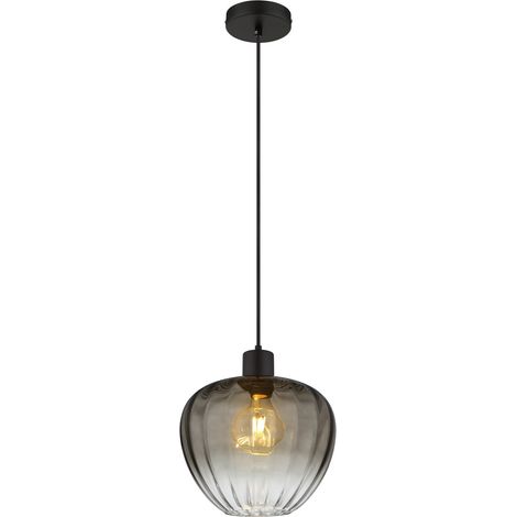 Globo - lámpara colgante - TOY - negro - vidrio - Ø 29cm - E27 - (1/5)