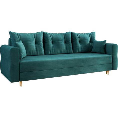 Sofá cama Veldala 101, Manila 37, Almacenaje, 0, 85x231x77cm