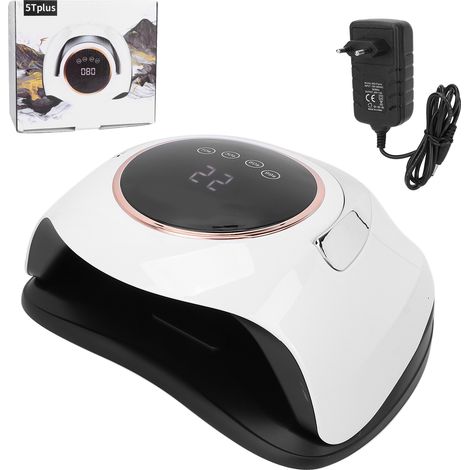 Lampe UV LED professionnelle 180W, sécheuse portable pour vernis semi-permanent, prise UE 100-240V, lampe de séchage gel ongles. (1/5)