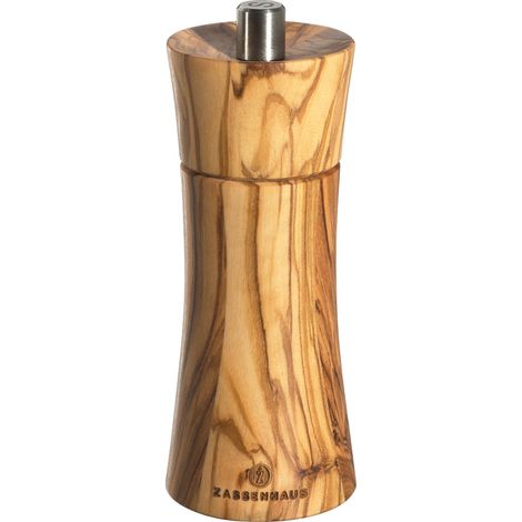 Zassenhaus Frankfurt Salzmühle, Durchmesser 5,5 x 14 cm, Olivenholz