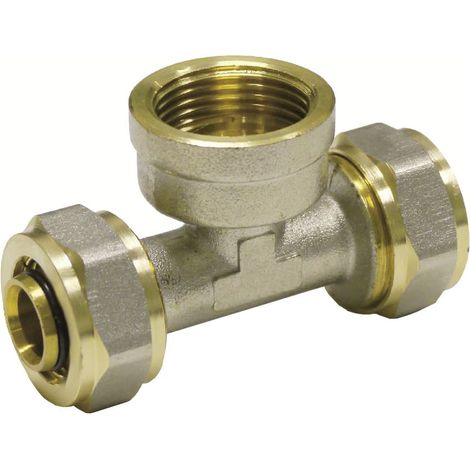 Schraubfitting T-Stück, 20mm, 1/2 Zoll IG, Heizung, Installation (1/3)