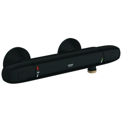 Miscelatore doccia Grohtherm 1000 348143 a parete, sicurezza integrata, nero opaco