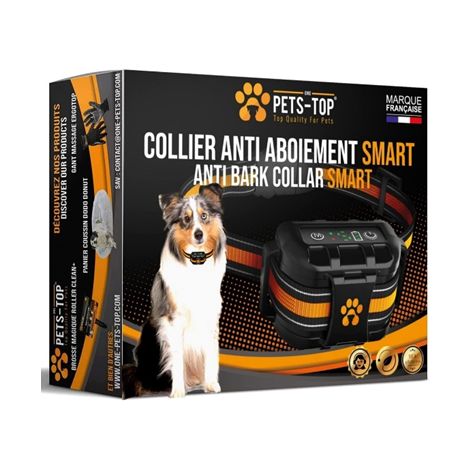 Collier anti-aboiement pour chien 3 modes – Choc électrique, vibration, sensibilité – Automatique, IP67, batterie rechargeable – Sangle réglable – One Pets-Top