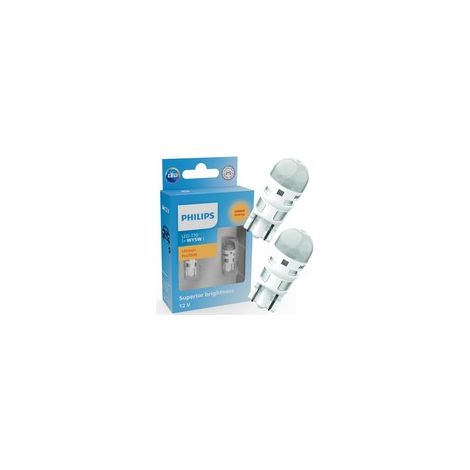 Ampoules WY5W LED Ultinon Pro7000 Clignotant orange 12V/24V - Philips 12202AU70X2 - Lot de 2 (1/5)